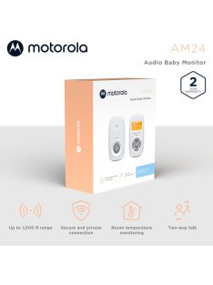 Motorola AM24 LCD kijelzős bébiőr, OUTLET termék