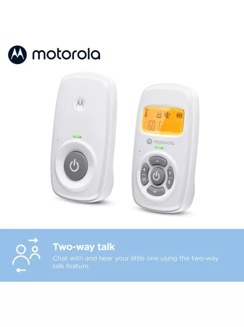 Motorola AM24 LCD kijelzős kétirányú bébiőr, OUTLET termék