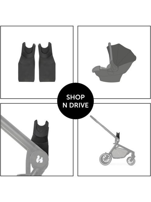 Hauck babahordozó adapter, Hauck Move So Simply babakocsihoz rögzíthető. OUTLET termék