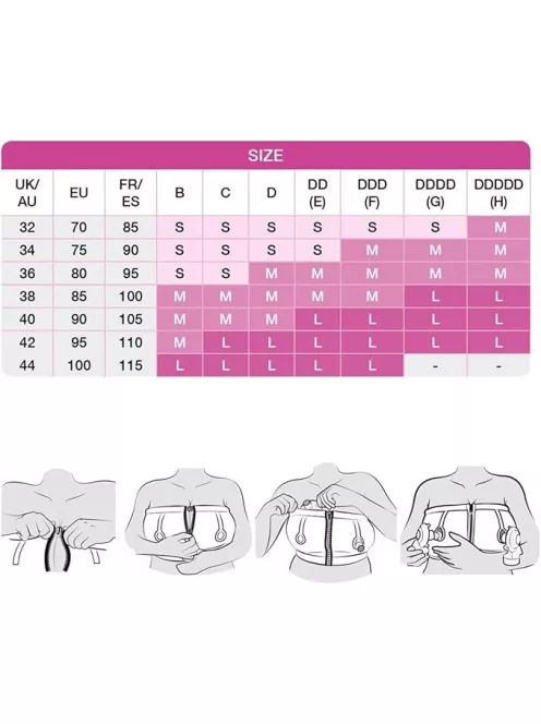 Medela Easy Expression szoptatós melltartó L méret-fehér, OUTLET termék