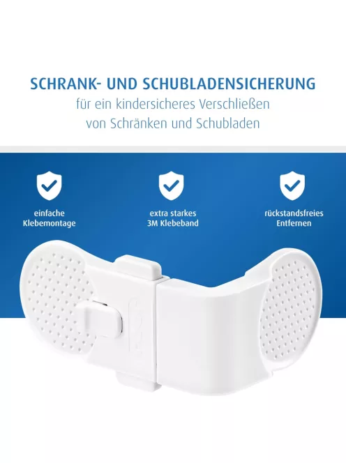 Reer gyermekbiztonsági zár szekrényhez, OUTLET termék