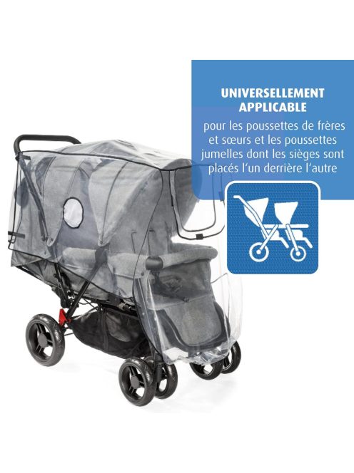 Reer RainCover Duo esővédő testvérbabakocsihoz, OUTLET termék