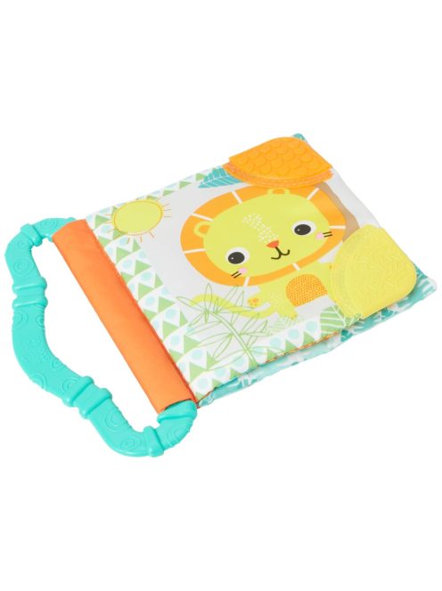 Bright Starts textil képeskönyv rágókával, OUTLET termék