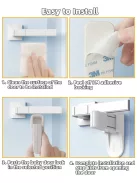 Aosite gyerekzár ajtókilincshez 4db-os szett, OUTLET termék