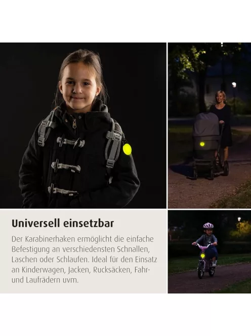 Reer Light&Go fényvisszaverő karabínerrel, OUTLET termék