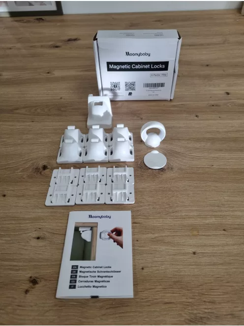 Moonybaby biztonsági szekrényzár, 6 pár OUTLET termék