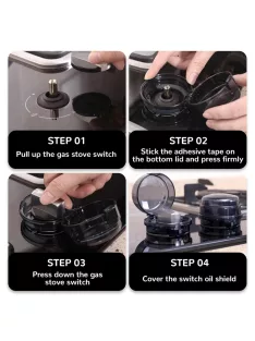 6db biztonsági kupak gáztűzhelyre, OUTLET termék