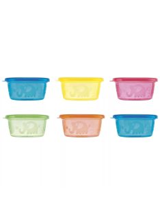  Nuby 6db 300ml-es ételtároló edényke, OUTLET termék