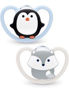 Nuk Space szilikon cumi 2 db-os, 0-6 hó, OUTLET termék