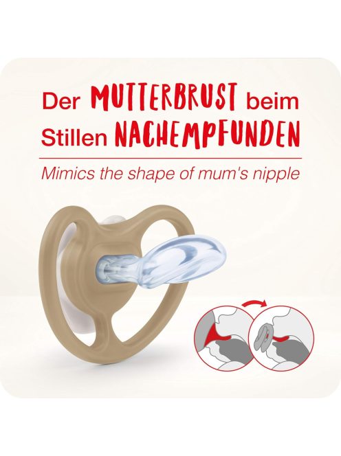 Nuk Space szilikon cumi 2 db-os, 0-6 hó, OUTLET termék