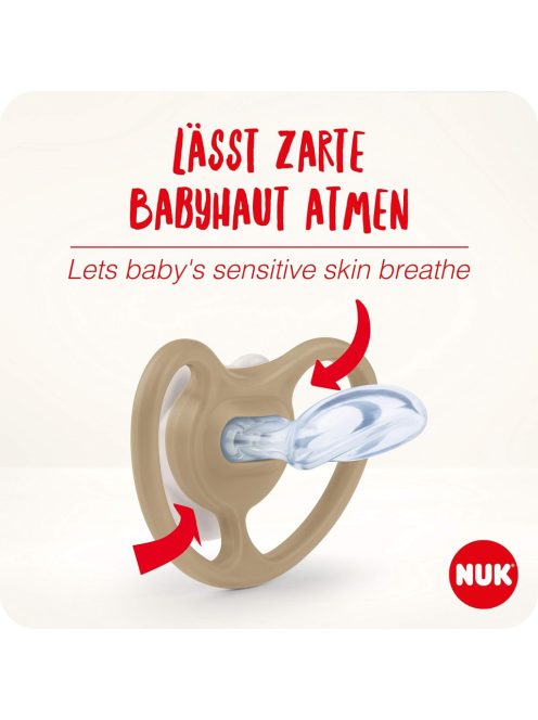 Nuk Space szilikon cumi 2 db-os, 0-6 hó, OUTLET termék