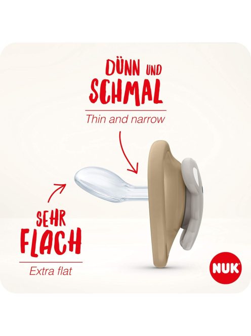 Nuk Space szilikon cumi 2 db-os, 0-6 hó, OUTLET termék