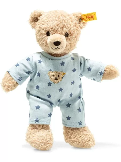 Steiff Teddy and Me plüss fiú mackó pizsamában-25cm, OUTLET termék