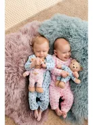 Steiff Teddy and Me plüss fiú mackó pizsamában-25cm, OUTLET termék