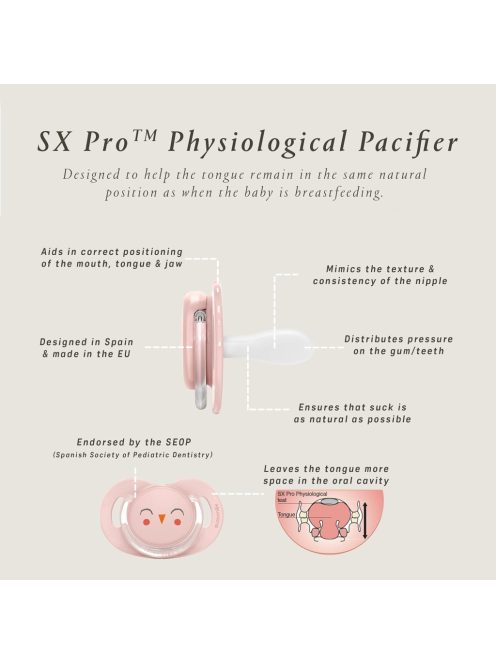 Suavinex Bonhomia szilikon cumi, 18+ hó, S-es méret, OUTLET termék