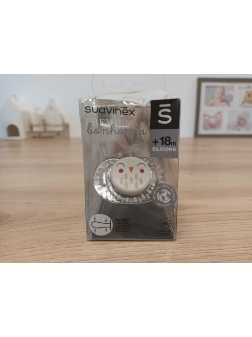 Suavinex Bonhomia szilikon cumi, 18+ hó, S-es méret, OUTLET termék