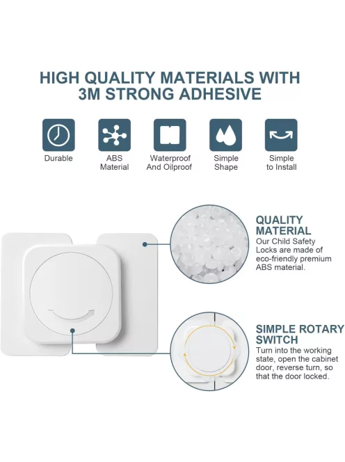 Vicloon 10db-os biztonsági szekrényzárak, OUTLET termék