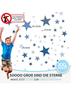 50 db-os csillagos falmatrica szett, OUTLET termék