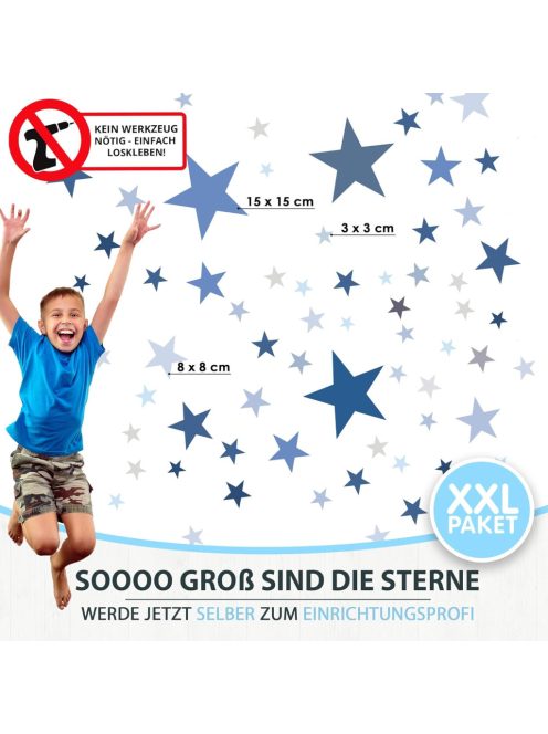 50 db-os csillagos falmatrica szett, OUTLET termék