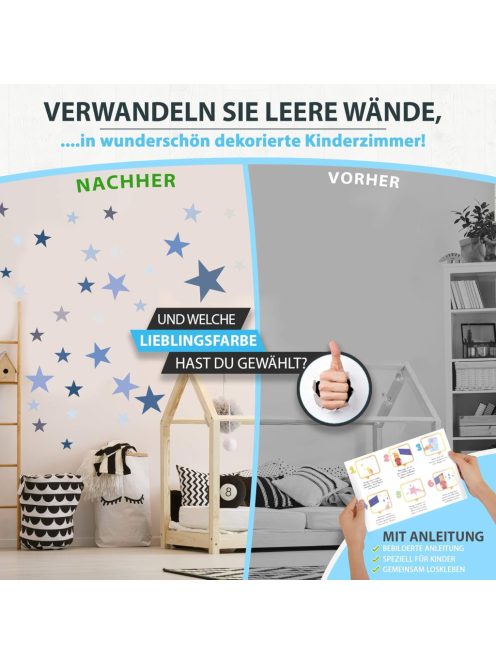 50 db-os csillagos falmatrica szett, OUTLET termék