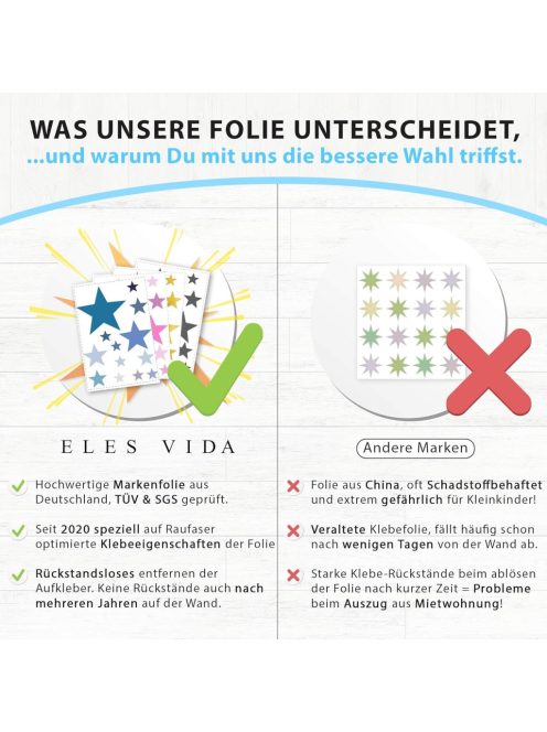 50 db-os csillagos falmatrica szett, OUTLET termék