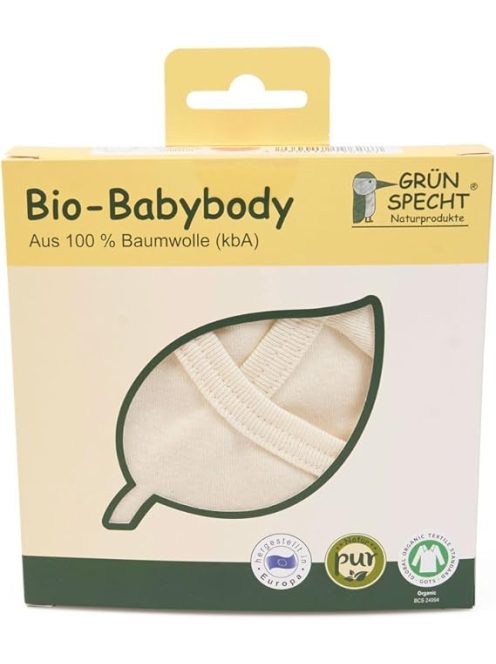 Grünspecht BIO Rövid ujjú Body 56-os ,OUTLET termék
