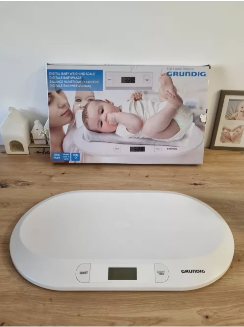 Grundig digitális babamérleg 20kg-ig, OUTLET termék