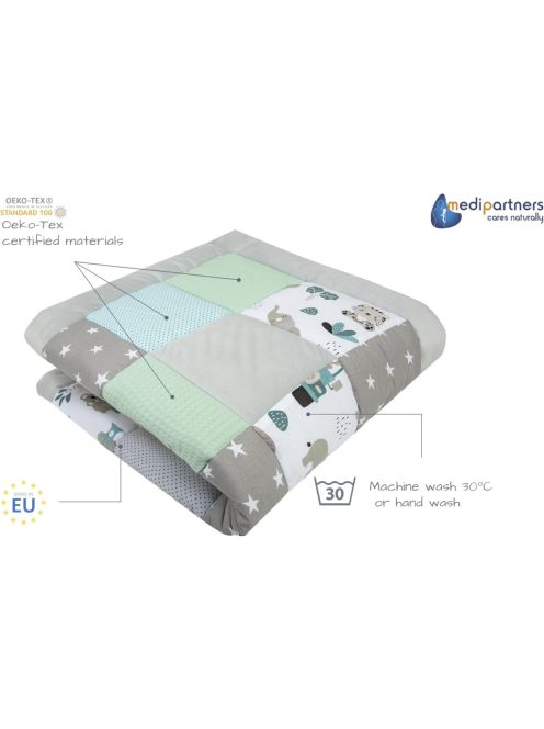 Medi Partners 120x120 cm-es puha játszószőnyeg, OUTLET termék