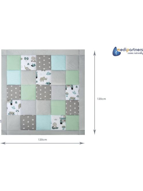 Medi Partners 120x120 cm-es puha játszószőnyeg, OUTLET termék