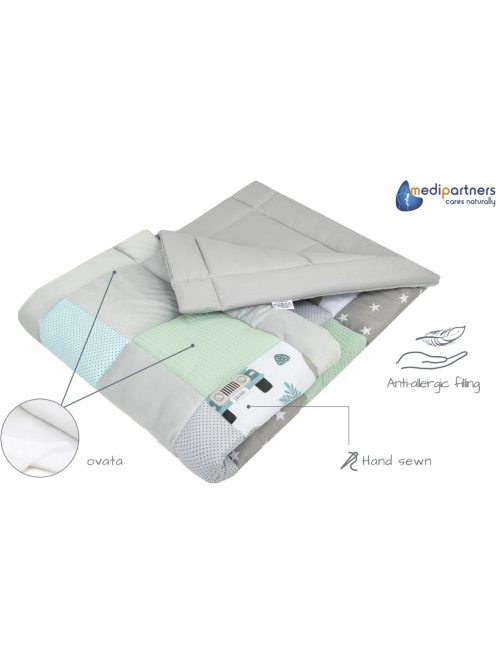 Medi Partners 120x120 cm-es puha játszószőnyeg, OUTLET termék