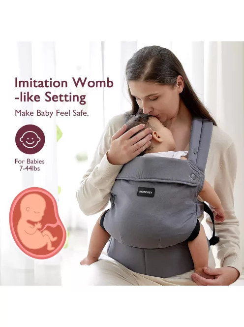 Momcozy babahordozó szürke - OUTLET termék