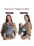 Momcozy babahordozó szürke - OUTLET termék