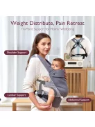 Momcozy babahordozó szürke - OUTLET termék
