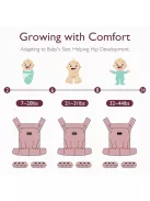 Momcozy babahordozó szürke - OUTLET termék