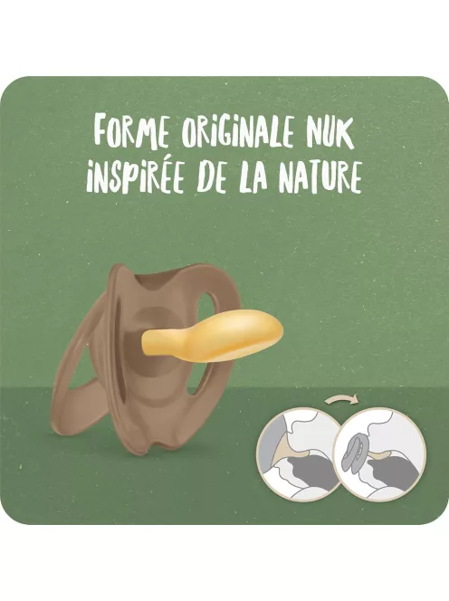 Nuk for Nature 0-6 hónapos 2db-os latex cumi, OUTLET termék