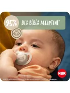 Nuk for Nature 0-6 hónapos 2db-os latex cumi, OUTLET termék