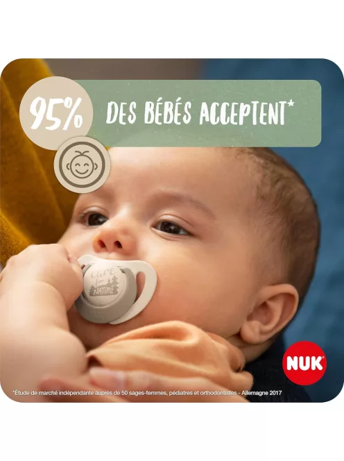Nuk for Nature 0-6 hónapos 2db-os latex cumi, OUTLET termék