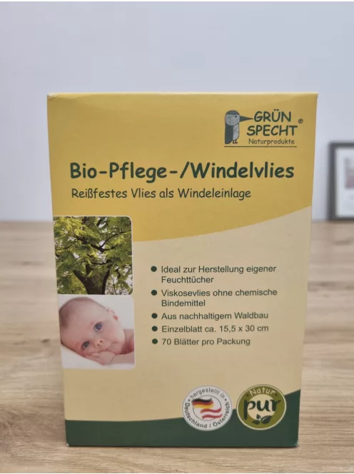 Grünspecht organikus pelenkabetét textília henger, OUTLET termék