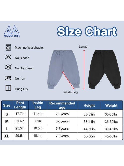 MOEMOE BABY 2 db-os unisex gyerek pelenkázónadrág, M-es, 3-5 éveseknek, OUTLET termék