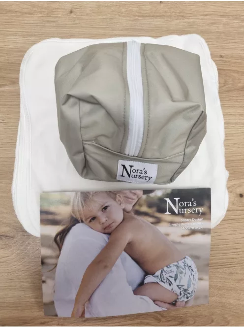 Nora's Nursery 13 db-os újrafelhasználható pelenkabetét tárolóval, OUTLET termék