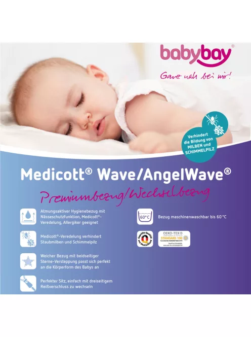 Babybay Medicott Wave/Angelwave váltóhuzat matrachoz, OUTLET termék