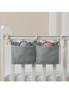   Lonimia ágyrácsra textil tartó csomag 2 db, bézs és menta színben , OUTLET termék