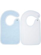 BabyCalin előke kék/fehér 2db, OUTLET termék