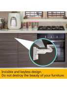 12 darabos "láthatatlan" gyermekbiztonsági szekrényzár, OUTLET termék