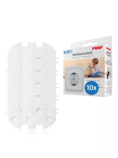 Reer 10db-os biztonsági konnektorvédő, OUTLET termék