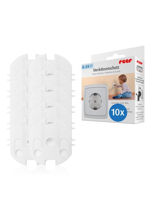 Reer 10db-os biztonságikonnektorvédő, OUTLET termék