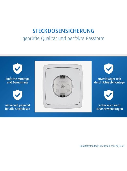 Reer 10db-os biztonságikonnektorvédő, OUTLET termék