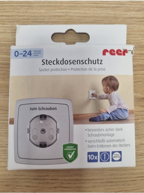 Reer 10db-os biztonságikonnektorvédő, OUTLET termék