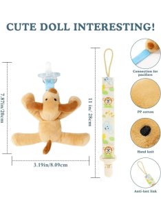 Zooawa plüss kutyás cumitartó cumival, OUTLET termék