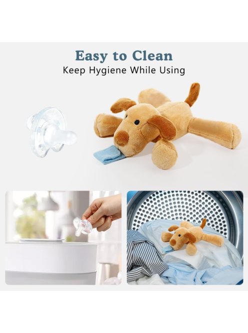 Zooawa plüss kutyás cumitartó cumival, OUTLET termék